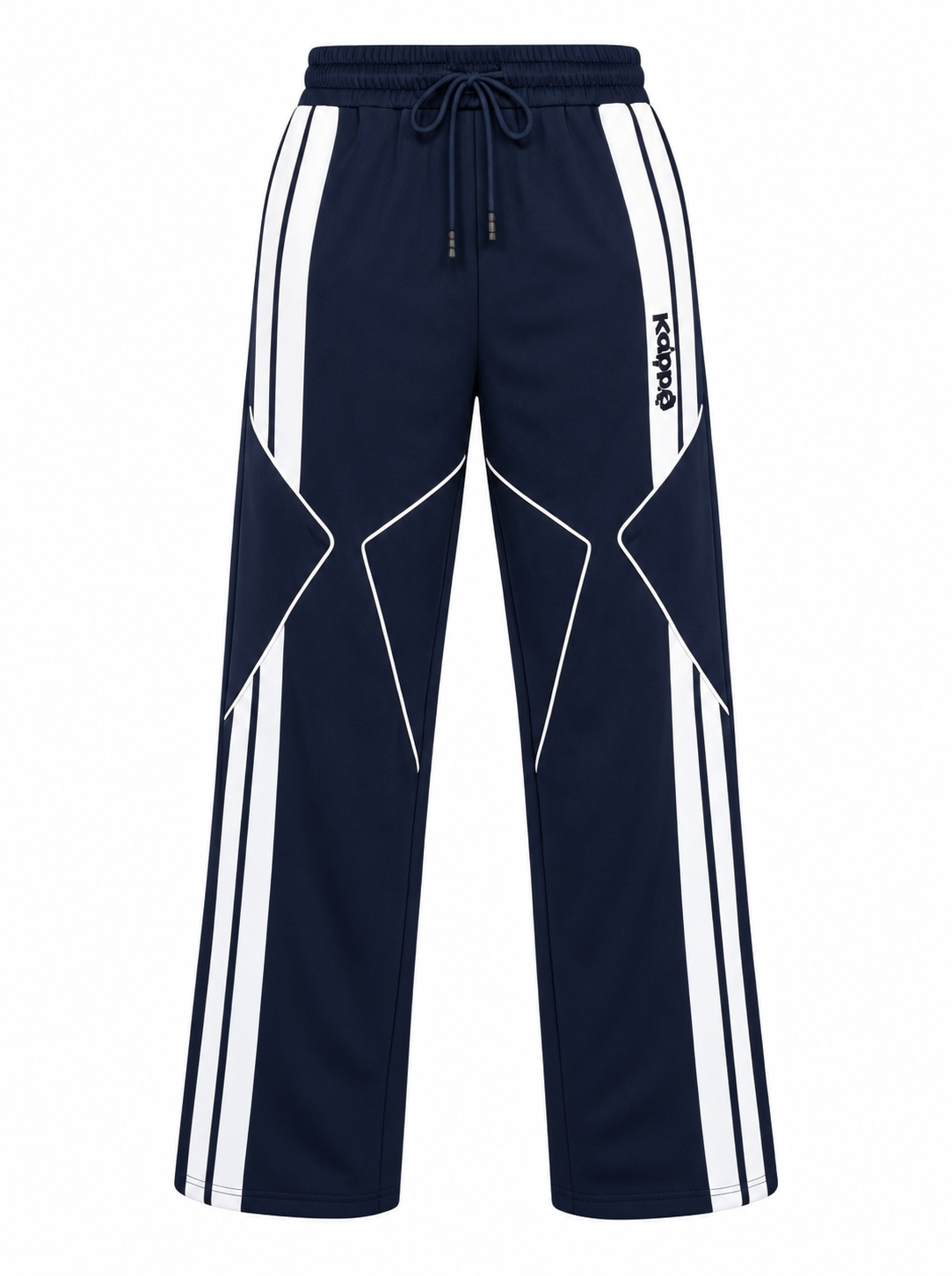 Export Quality Navy Blue White Track Trouser | Skopol