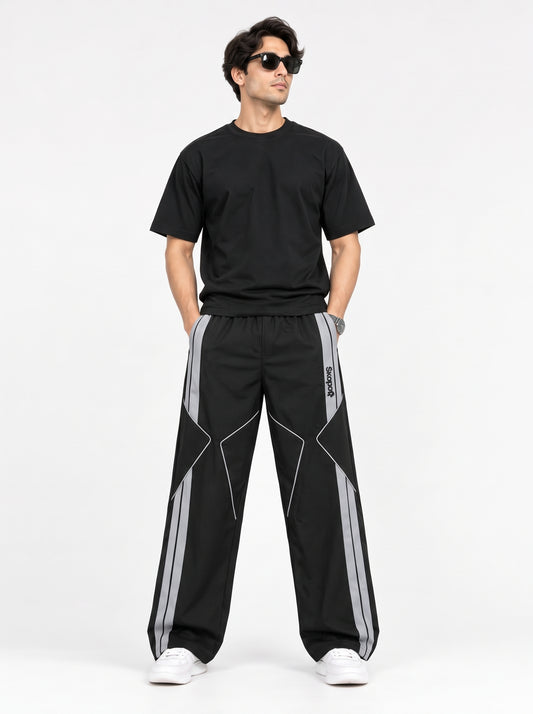 Export Quality Black Grey Track Trouser | Skopol