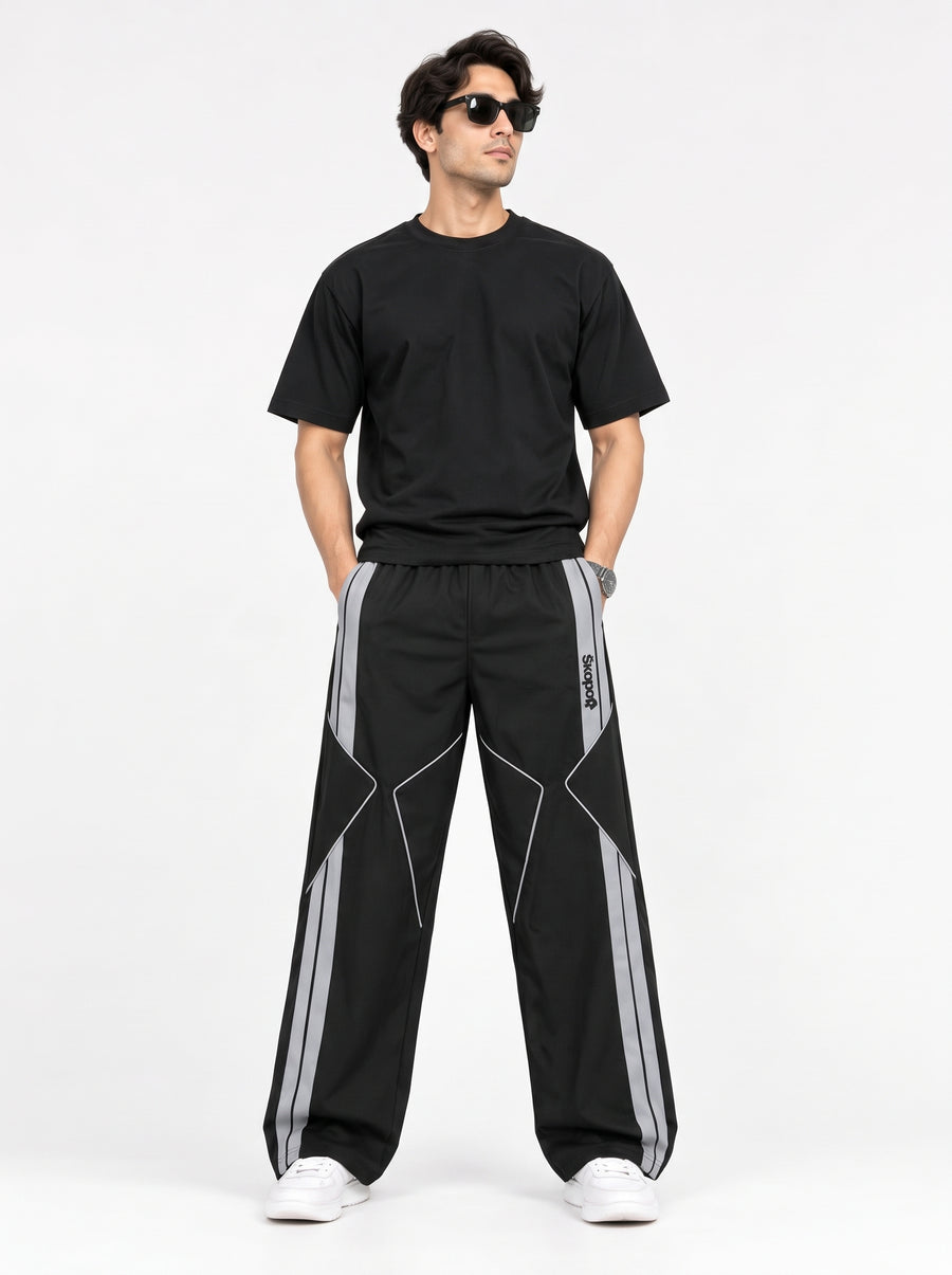 Export Quality Black Grey Track Trouser | Skopol