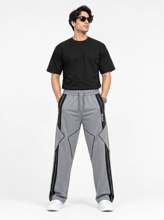 Export Quality Grey Black Track Trouser | Skopol